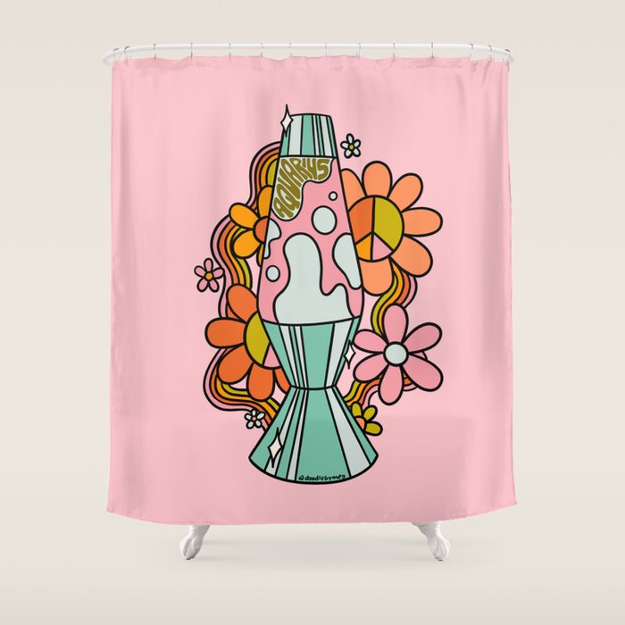 Aquarius Lava Lamp Shower Curtain Gallery Image 1