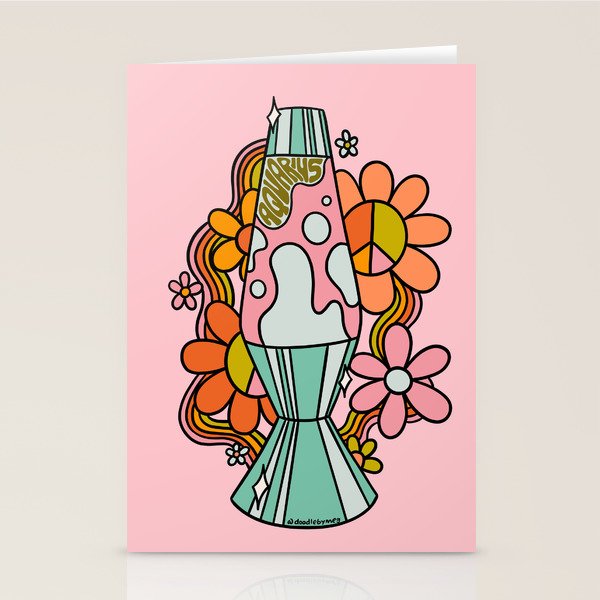Aquarius Lava Lamp Stationery Card Gallery Image 1