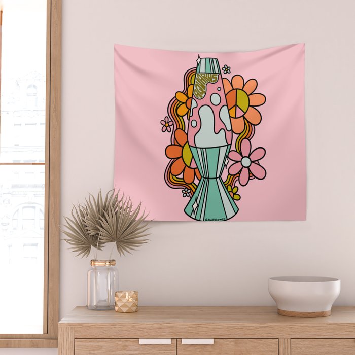 Aquarius Lava Lamp Wall Tapestry Gallery Image 2