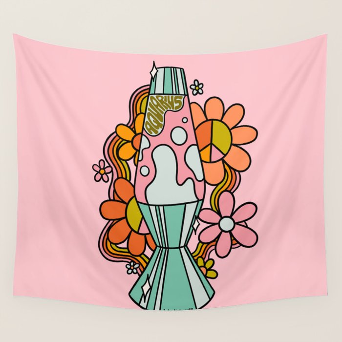 Aquarius Lava Lamp Wall Tapestry Gallery Image 1