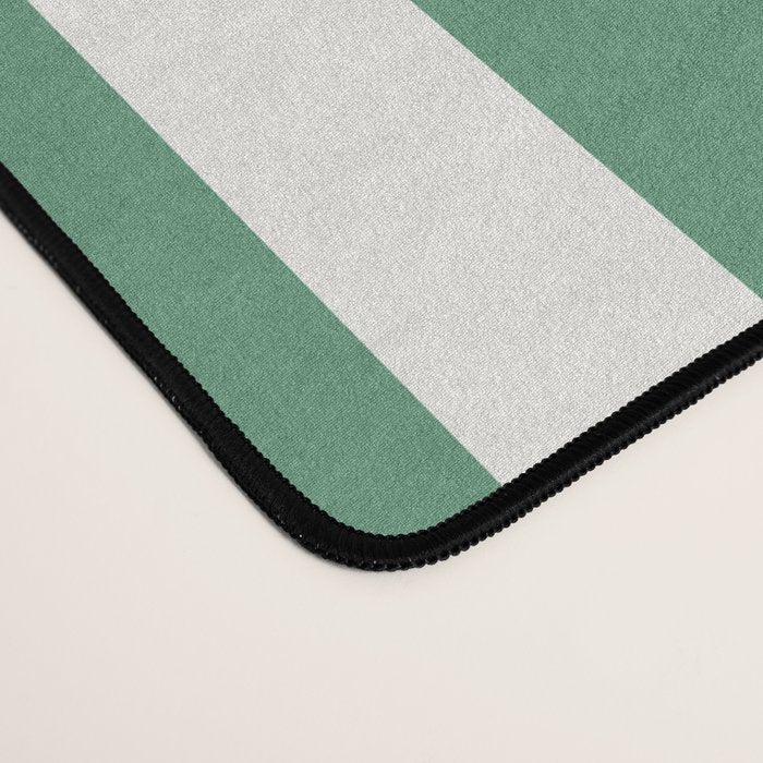 Classic Stripes XXXIX - Kelly Green Desk Mat Gallery Image 4