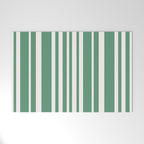 Classic Stripes XXXIX - Kelly Green Welcome Mat Gallery Image 1