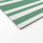 Classic Stripes XXXIX - Kelly Green Welcome Mat Gallery Image 2