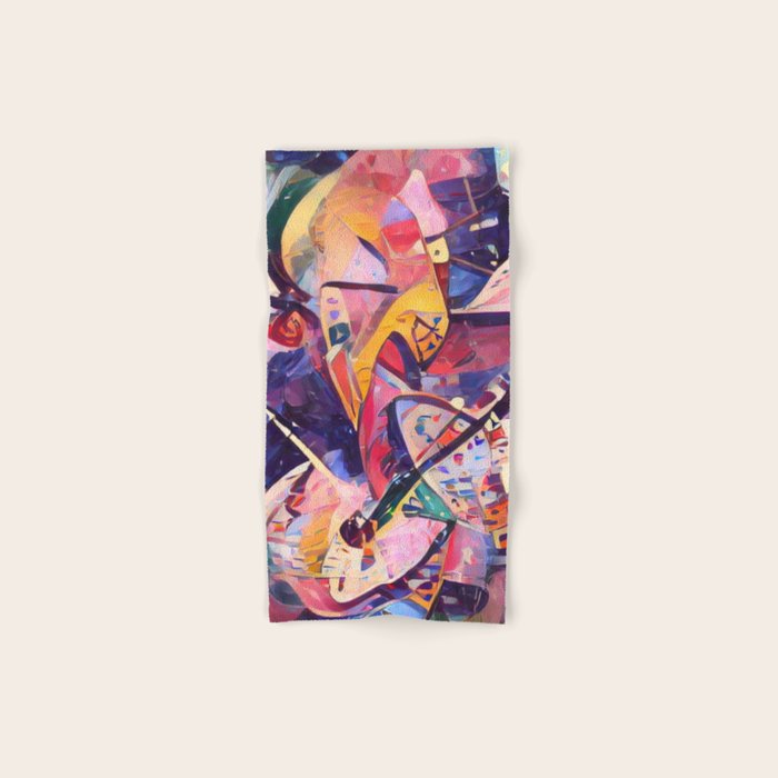 Colorful Kandinsky Bath Towel Gallery Image 1