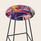 Colorful Kandinsky Stool Gallery Image 2