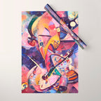 Colorful Kandinsky Wrapping Paper Gallery Image 1