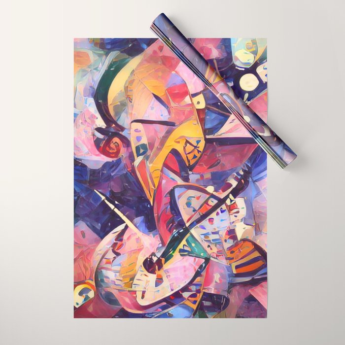 Colorful Kandinsky Wrapping Paper Gallery Image 1