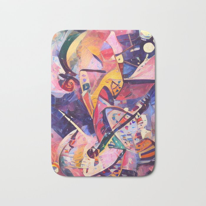 Colorful Kandinsky Bath Mat Gallery Image 1