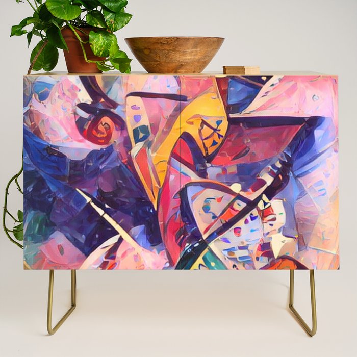 Colorful Kandinsky Credenza Gallery Image 1