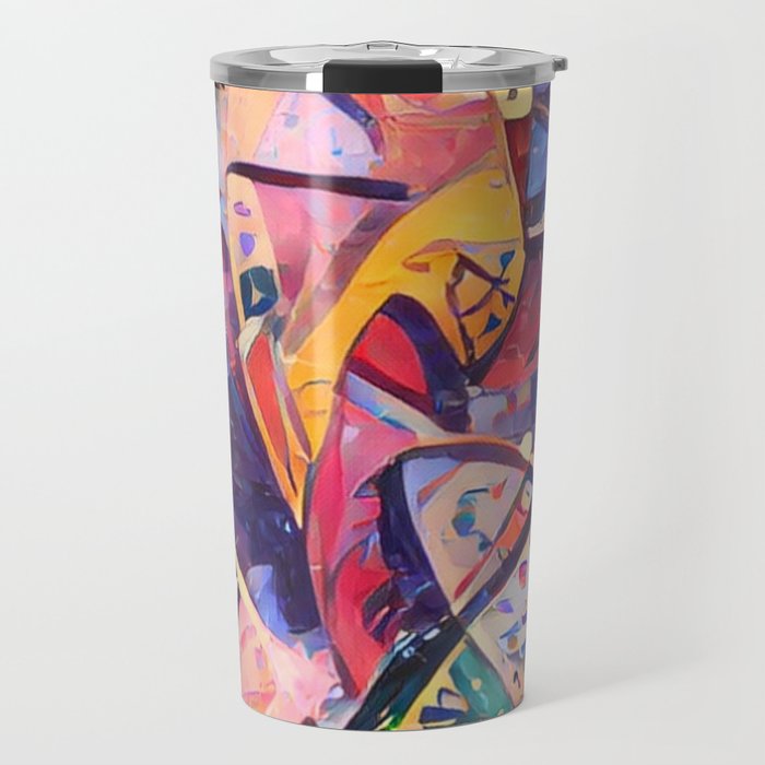 Colorful Kandinsky Travel Mug Gallery Image 1
