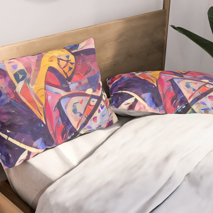 Colorful Kandinsky Pillow Sham Gallery Image 2
