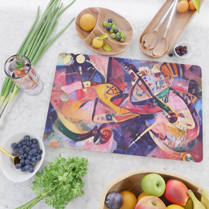 Colorful Kandinsky Cutting Board Gallery Image 2