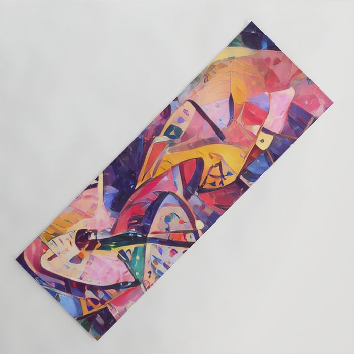 Colorful Kandinsky Yoga Mat Gallery Image 1