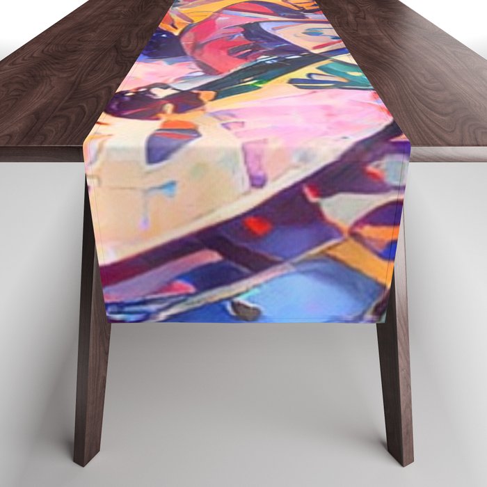 Colorful Kandinsky Table Runner Gallery Image 1