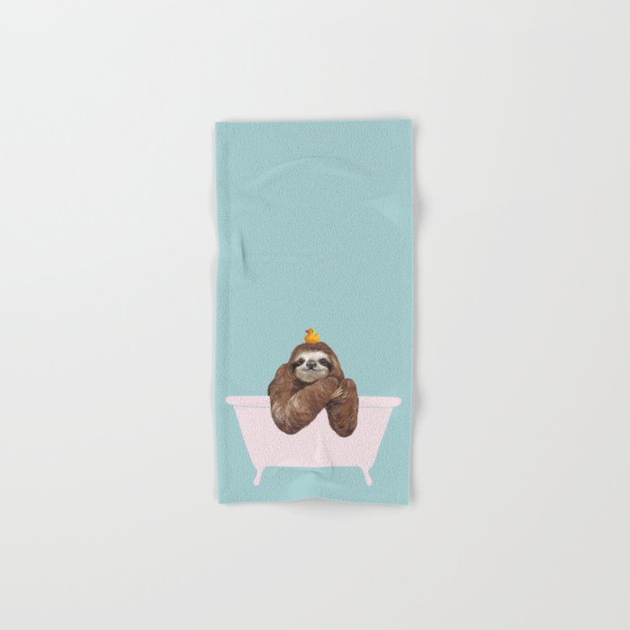 Sloth in Bathtub  Bath Towel Gallery Image 1