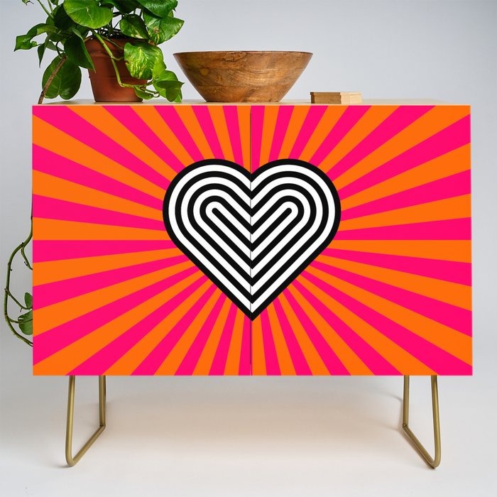 Pop art heart Credenza Gallery Image 1