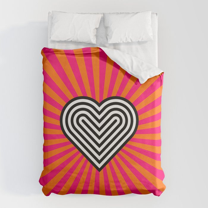 Pop art heart Duvet Cover Gallery Image 6