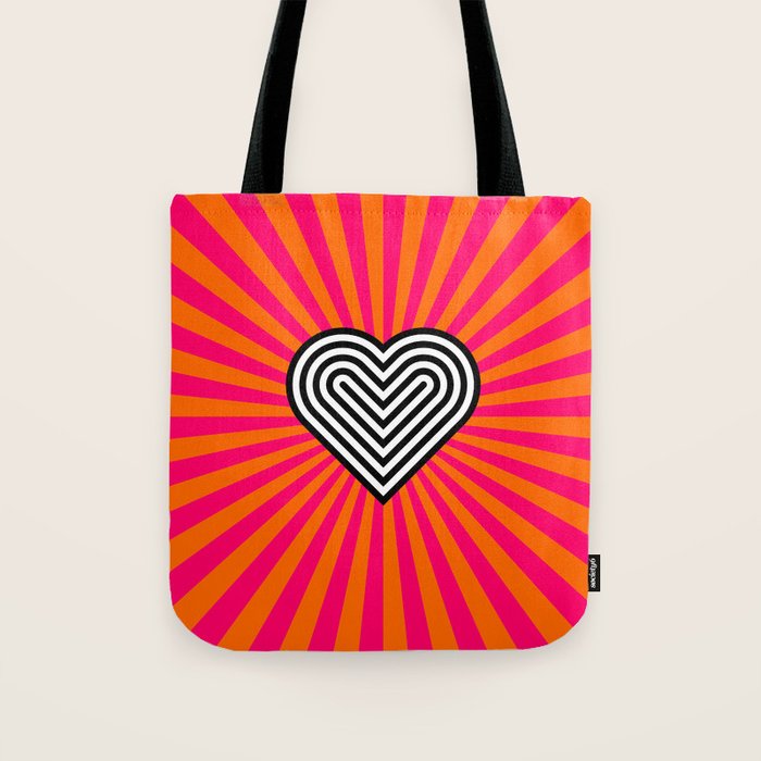 Pop art heart Tote Bag Gallery Image 1