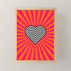 Pop art heart Mini Art Print Gallery Image 1