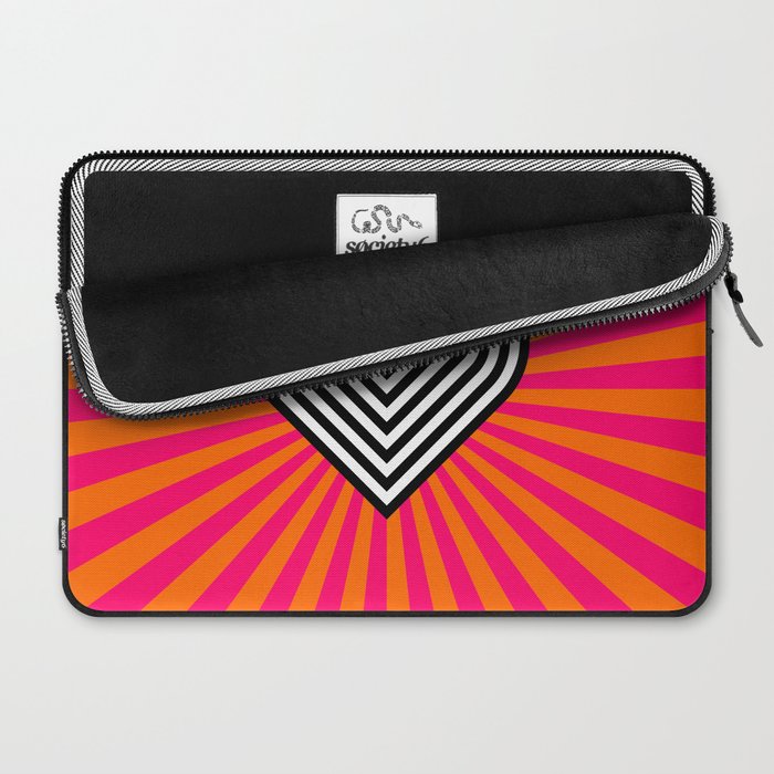 Pop art heart Laptop Sleeve Gallery Image 2