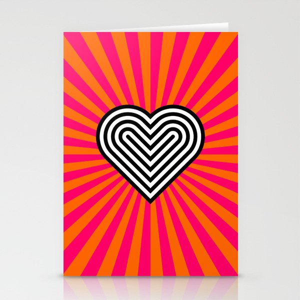 Pop art heart Stationery Card Gallery Image 1