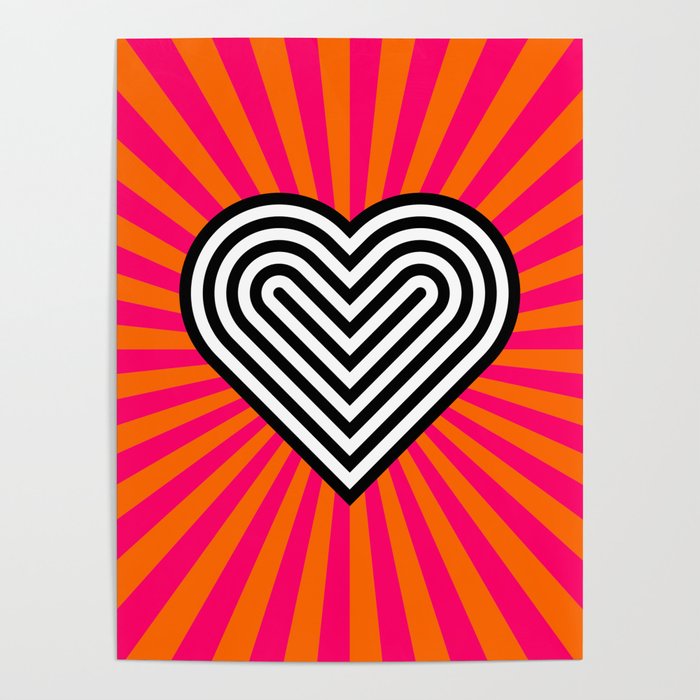 Pop art heart Poster Gallery Image 1
