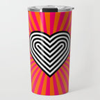 Pop art heart Travel Mug Gallery Image 1
