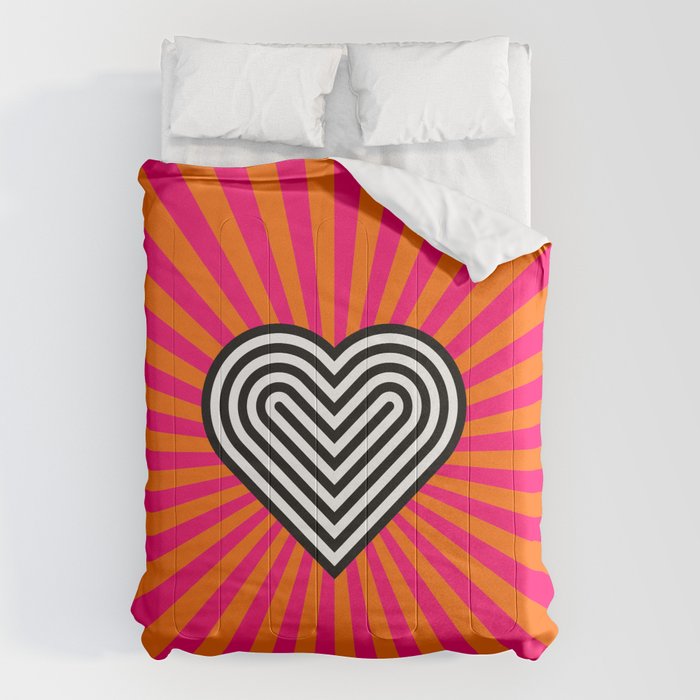 Pop art heart Comforter Gallery Image 6