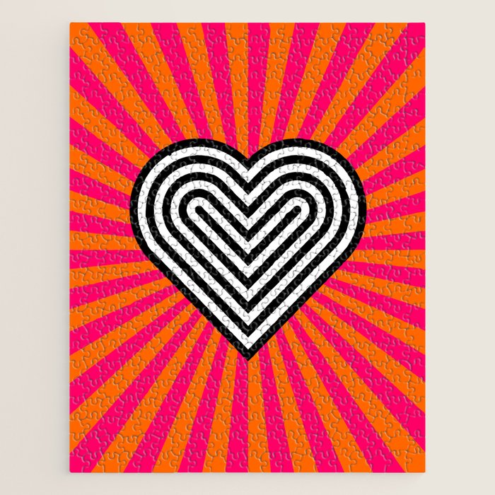 Pop art heart Jigsaw Puzzle Gallery Image 1