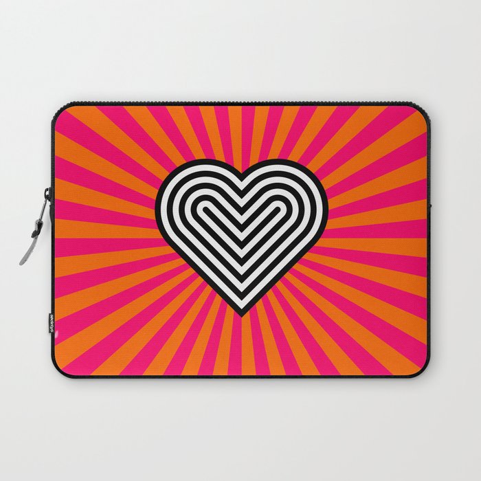 Pop art heart Laptop Sleeve Gallery Image 1