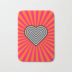 Pop art heart Bath Mat Gallery Image 1