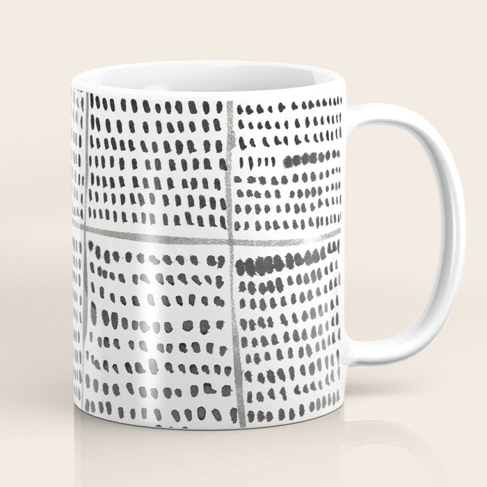 Categorize Print in Black and White Coffee Mug Gallery Image 1