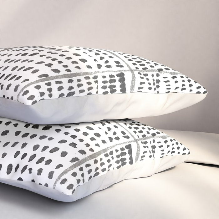 Categorize Print in Black and White Pillow Sham Gallery Image 3