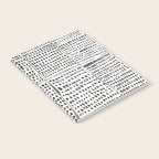 Categorize Print in Black and White Notebook Gallery Image 2