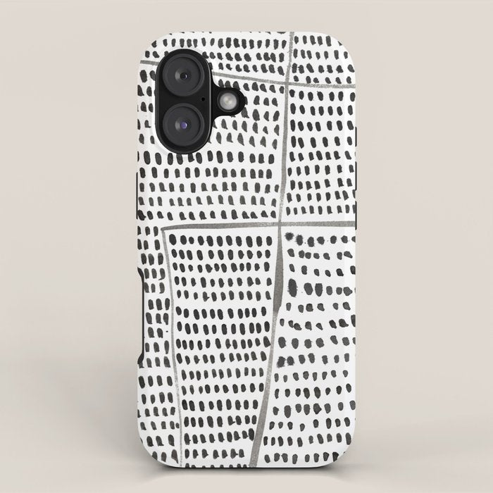 Categorize Print in Black and White iPhone Case Gallery Image 1