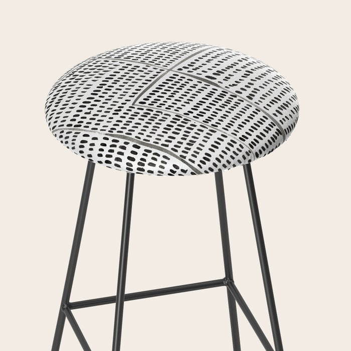 Categorize Print in Black and White Stool Gallery Image 2