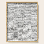 Categorize Print in Black and White Serving Tray Gallery Image 1