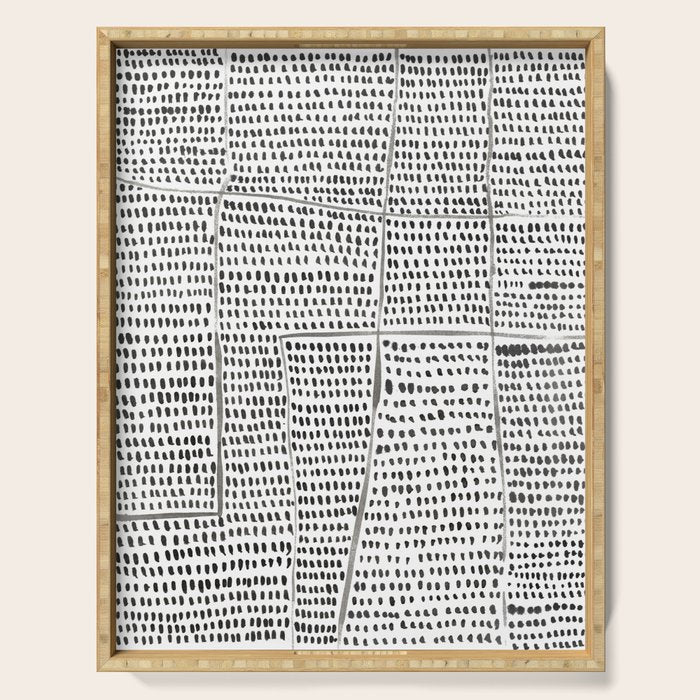 Categorize Print in Black and White Serving Tray Gallery Image 1
