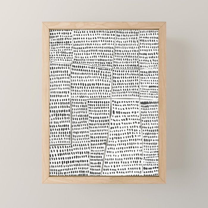 Categorize Print in Black and White Mini Art Print Gallery Image 1