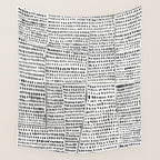 Categorize Print in Black and White Wall Tapestry Gallery Image 4