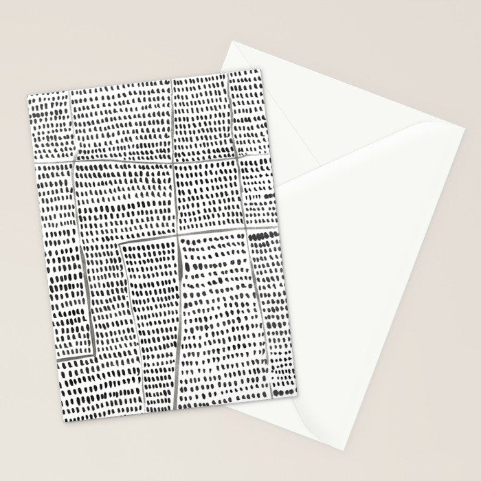 Categorize Print in Black and White Stationery Card Gallery Image 2