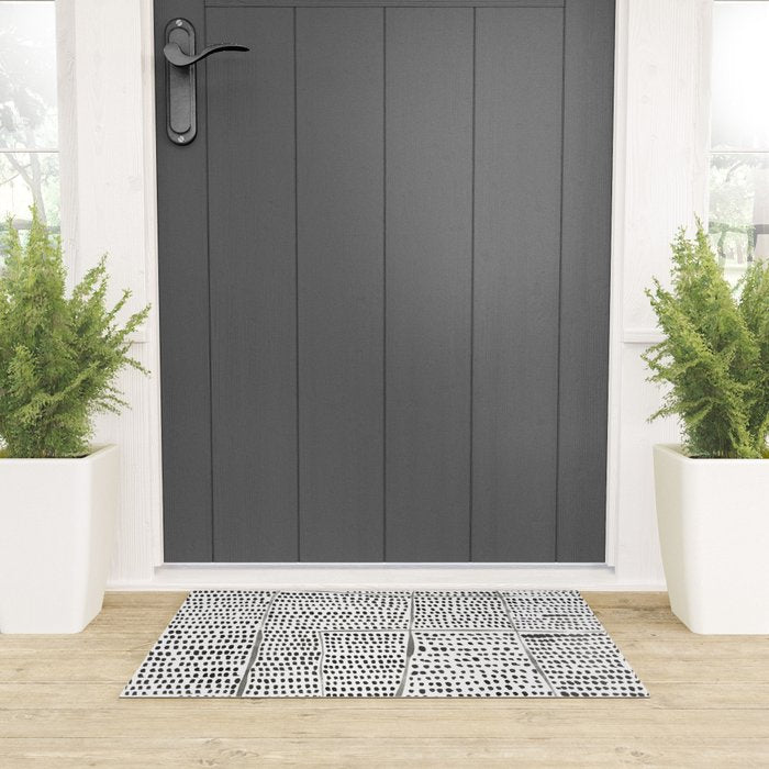 Categorize Print in Black and White Welcome Mat Gallery Image 3