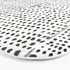 Categorize Print in Black and White Bath Mat Gallery Image 3