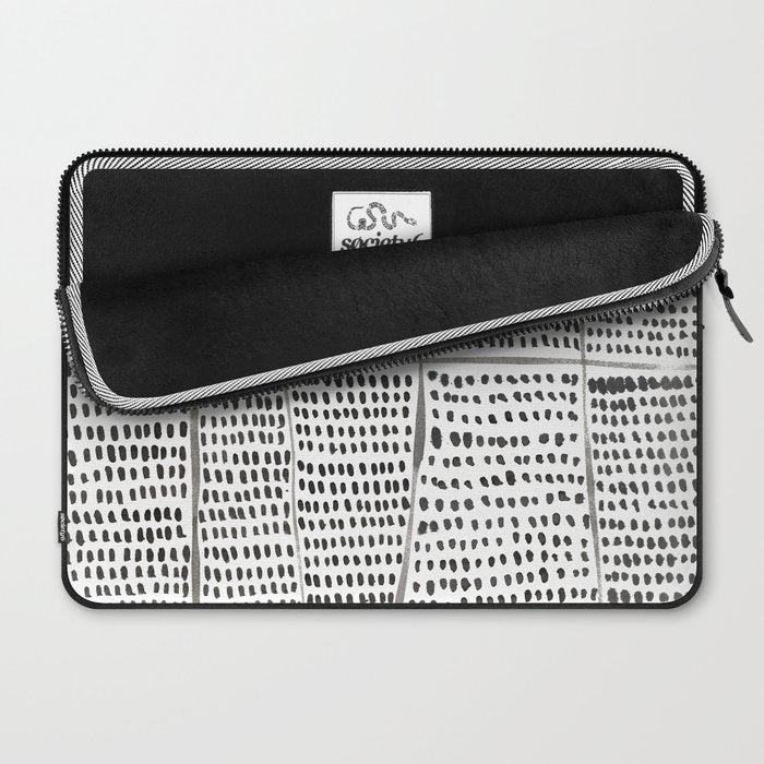 Categorize Print in Black and White Laptop Sleeve Gallery Image 2