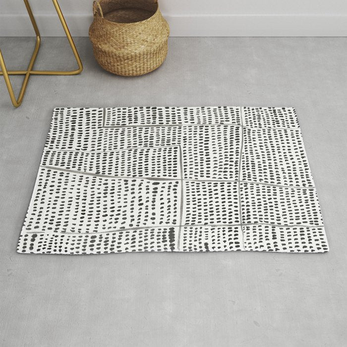Categorize Print in Black and White Rug Gallery Image 1