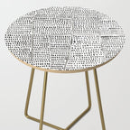 Categorize Print in Black and White Side Table Gallery Image 2