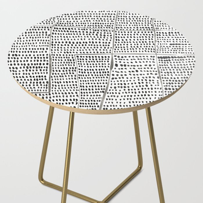 Categorize Print in Black and White Side Table Gallery Image 2