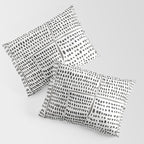 Categorize Print in Black and White Pillow Sham Gallery Image 3