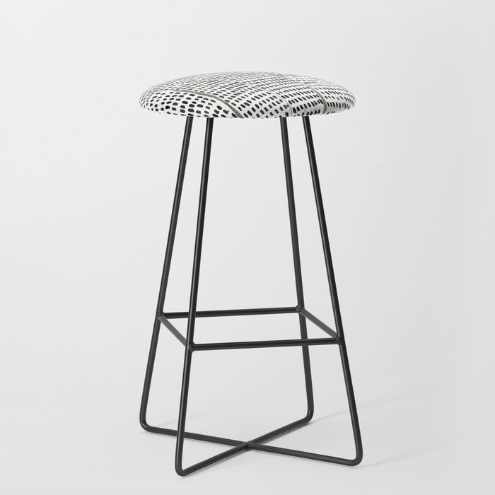 Categorize Print in Black and White Stool Gallery Image 1