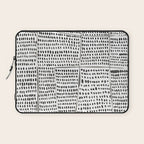 Categorize Print in Black and White Laptop Sleeve Gallery Image 1